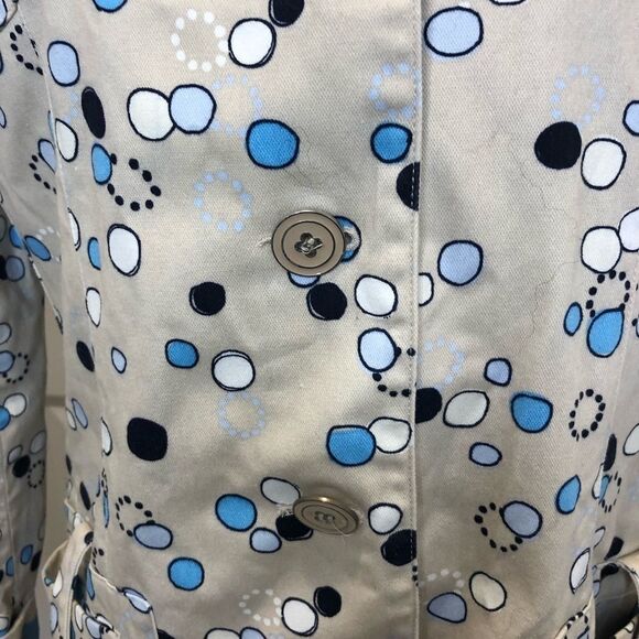 I.e. button down tan trench coat with pockets size large - Picture 4 of 14